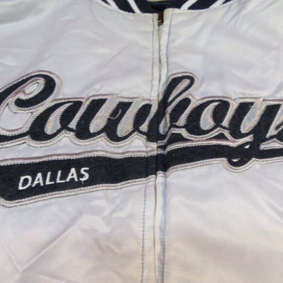 Dallas Cowboys Gridiron Reversible Jacket – Men’s Large – White/Blue – NFL Class - Picture 10 of 16